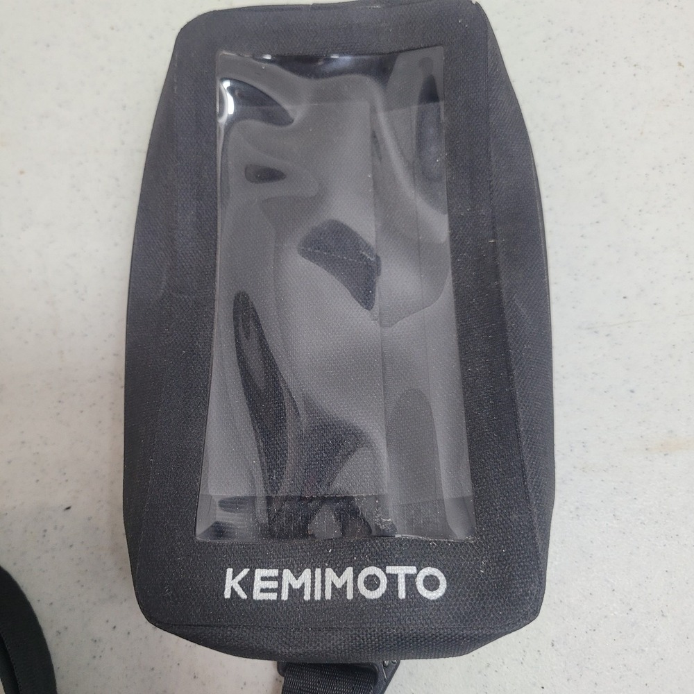Kemimoto Motorcycle Tank Bag Magnetic Fender Phone Holder Universal Mount Black